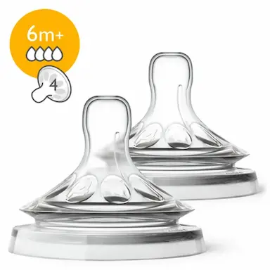 2 BICO MAMADEIRA PéTALA Nº4  PHILIPS AVENT 6M+