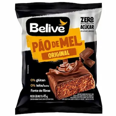 PãO DE MEL SEM AçúCAR SG E ZL BELIVE 45G