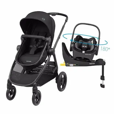 CARRINHO DE BEBê COM BEBê CONFORTO TRAVEL SYSTEM ANNA³ TRIO ISOFIX MAXI-COSI ESSENTIAL GRAPHITE