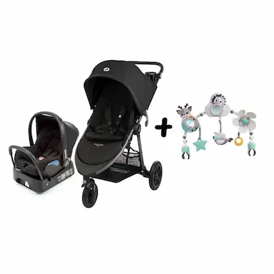 TRAVEL SYSTEM GIA XP TRIO MAXI-COSI MIDNIGHT BLACK + BRINQUEDO SUNNY STROLL