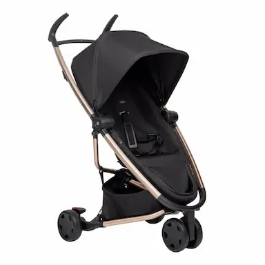 CARRINHO DE BEBê ZAPP FLEX BLACK ON CHAMPAGNE QUINNY