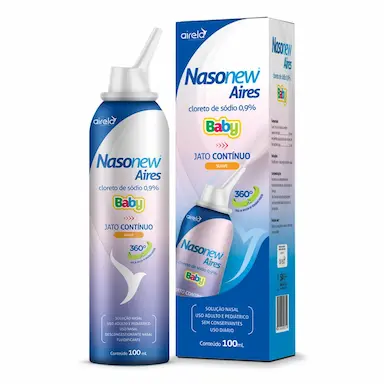 Nasonew Aires Baby 0,9% Jato Contínuo Suave 100ml