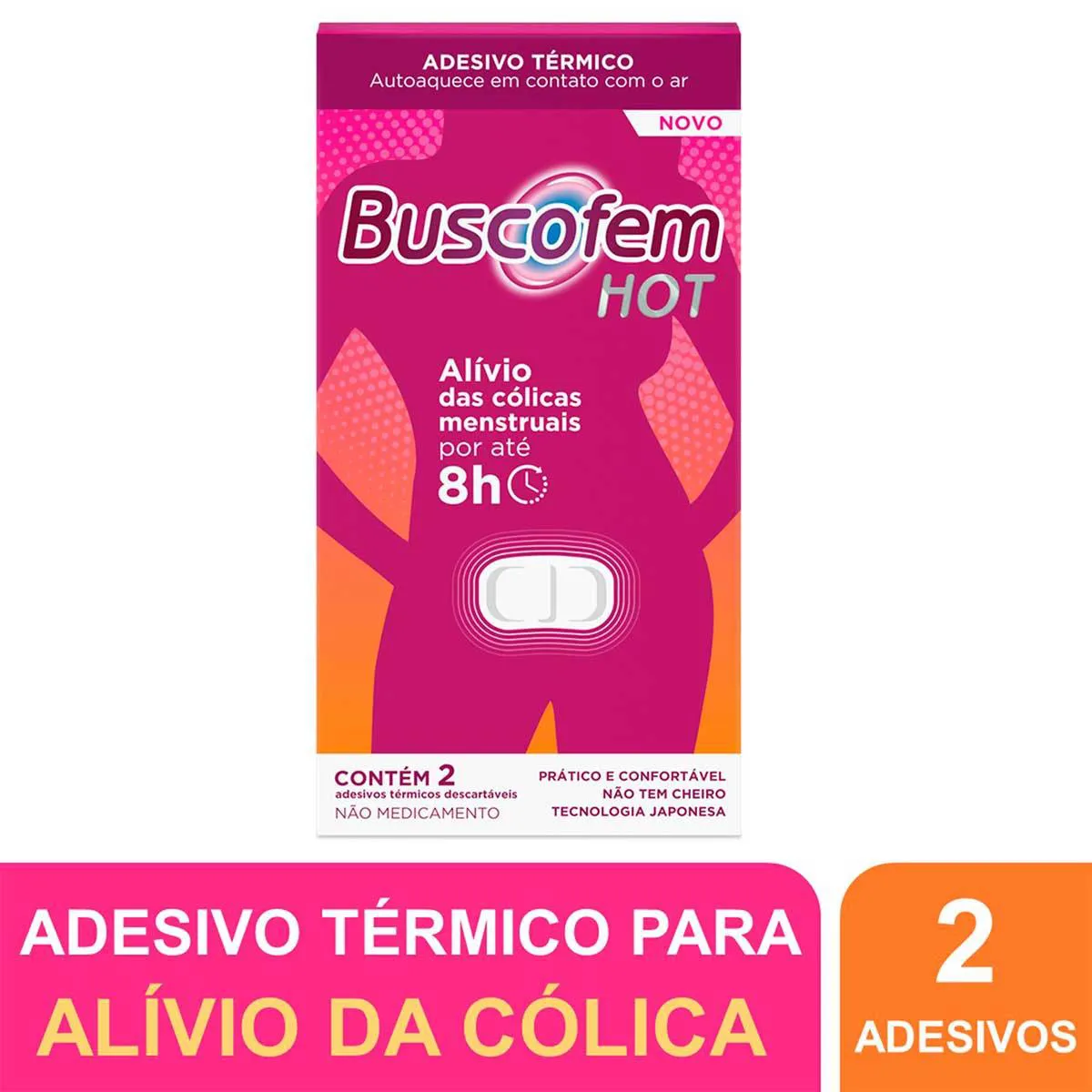 Buscofem Hot Adesivo Termico 2 sachês