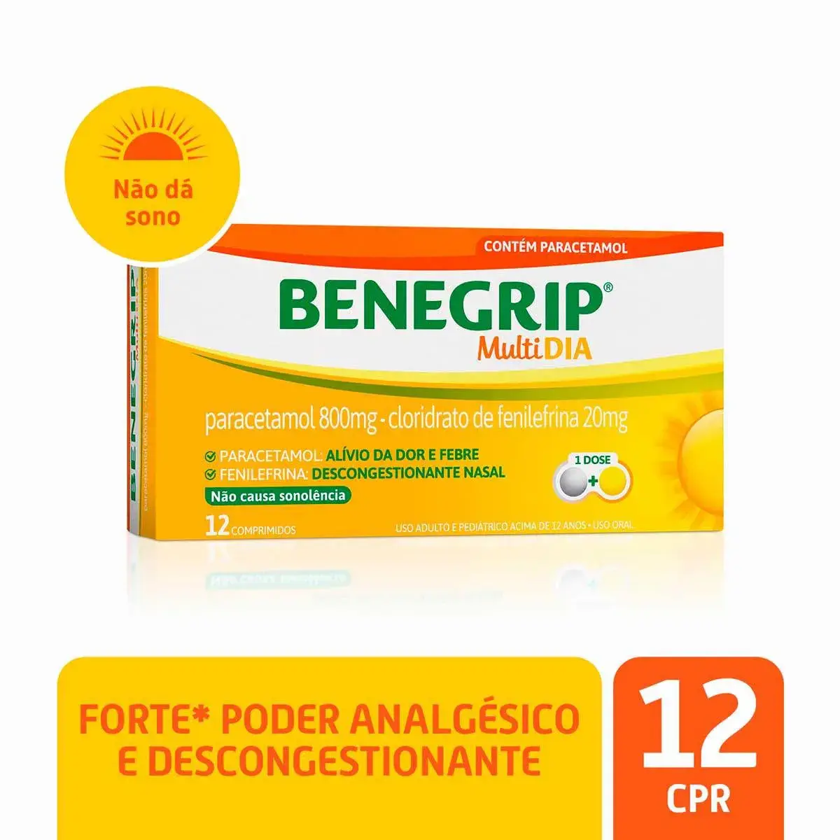 Benegrip Multi Dia 12 comprimidos