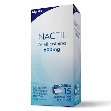 Suplemento Alimentar Nactil 600mg Myralis - 15 Comprimidos