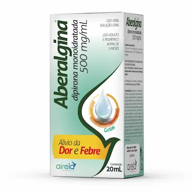 Aberalgina Dipirona Monoidratada 500mg/mL Solução Gotas 20ml