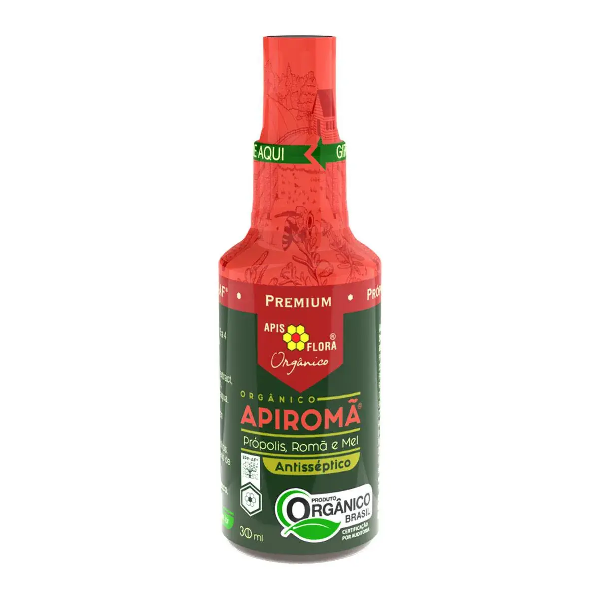 Spray para Garganta Apis Flora Apiromã Sabor Própolis, Romã e Mel 30ml