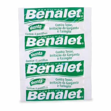 Pastilha Benalet Sabor Menta 4 unidades