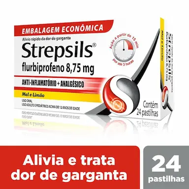 Pastilha Strepsils Mel e Limão 24 unidades