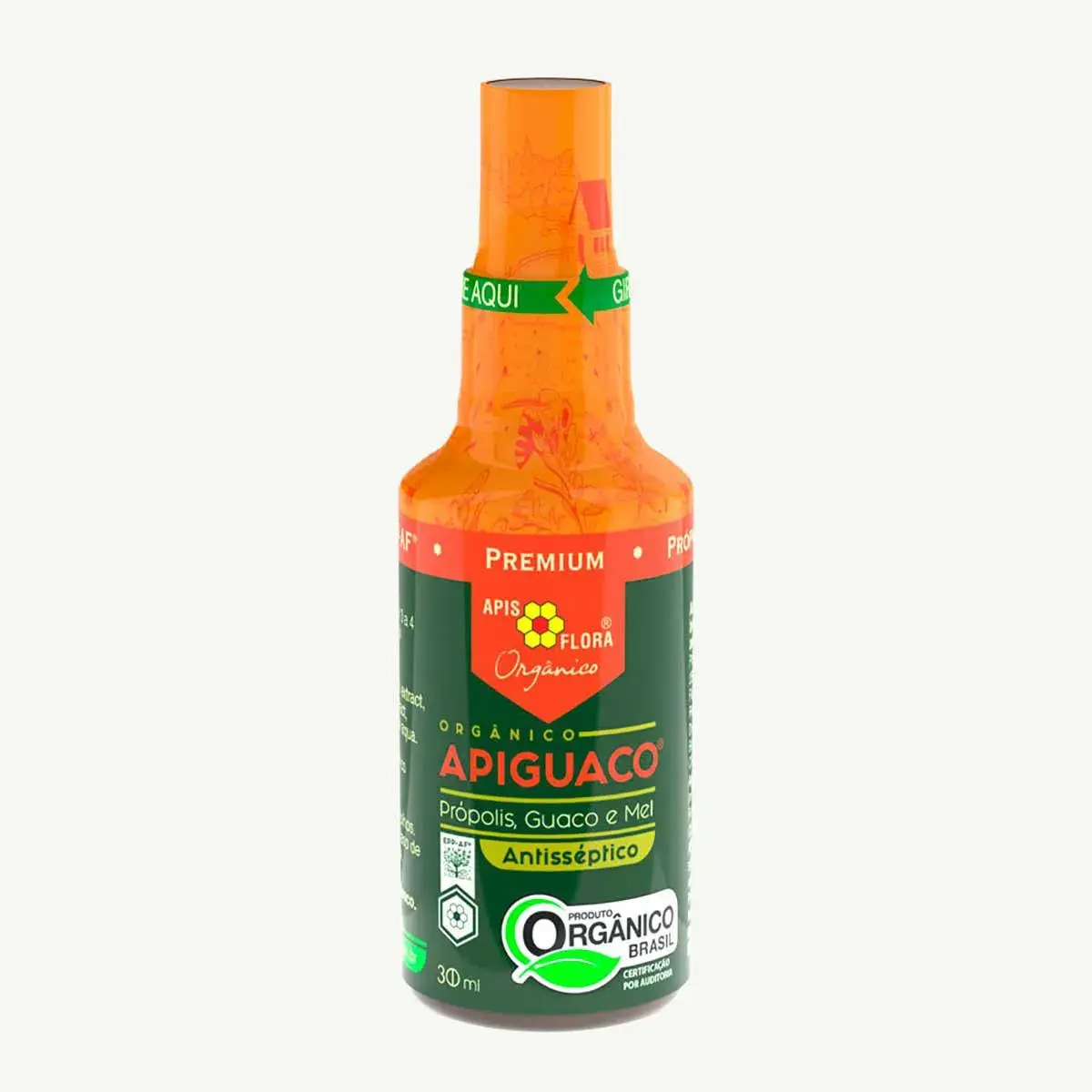 Spray para Garganta Própolis, Guaco e Mel Apis Flora Apiguaco 30ml
