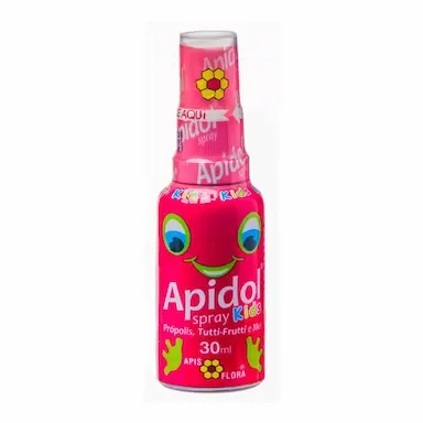 Spray para Garganta Infantil Apidol Kids Sabor Própolis, Tutti-Frutti e Mel 30ml
