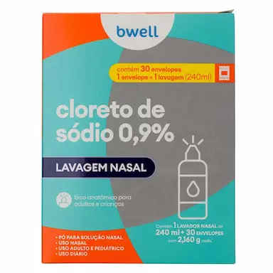 Descongestionante Nasal em Pó Bwell 1 Frasco + 30 envelopes