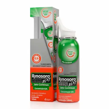 Rinosoro Jet XT 9,0mg/ml Descongestionante Spray 100ml Solução