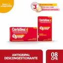 Coristina D Ácido Acetilsalicílico 400mg + Maleato de Dexclorfeniramina 1mg + Cloridrato de Fenilefrina 10mg + Cafeína 30mg 8 comprimidos
