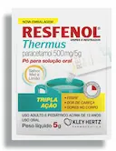 Resfenol Thermus Paracetamol 500mg/5g Sabor Mel e Limão Pó para Solução 5g
