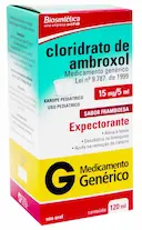 Cloridrato de Ambroxol 15mg/5ml xarope 120ml Aché Genérico