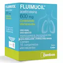 Fluimucil Acetilcisteína 600mg Sabor Limão 16 comprimidos efervescentes