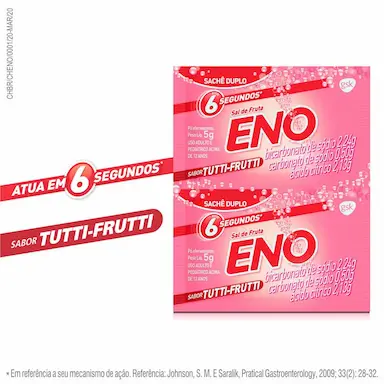 Sal de Fruta Eno Sabor Tutti-Frutti 2 envelopes 5g cada
