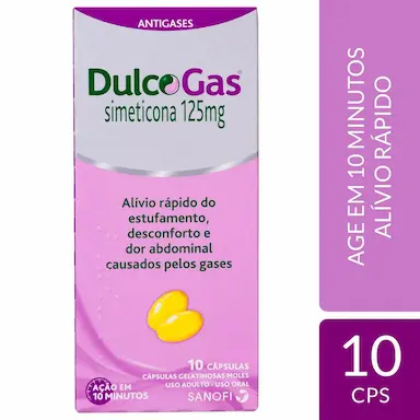 Dulcogas Simeticona 125mg 10 cápsulas