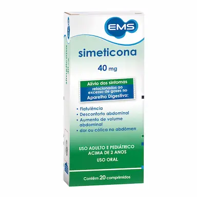Simeticona 40mg 20 comprimidos EMS Genérico