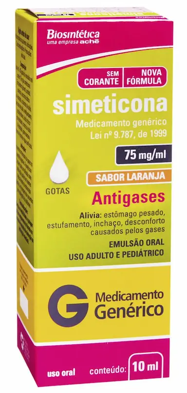 Simeticona 75mg/ml Gotas 10ml Biosintética Genérico