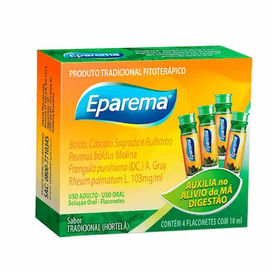 Eparema Sabor Hortelã 4 flaconetes de 10ml cada