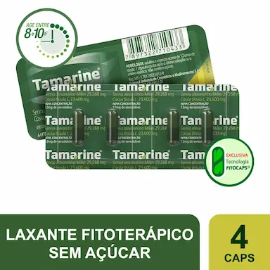 Tamarine 12mg 4 cápsulas