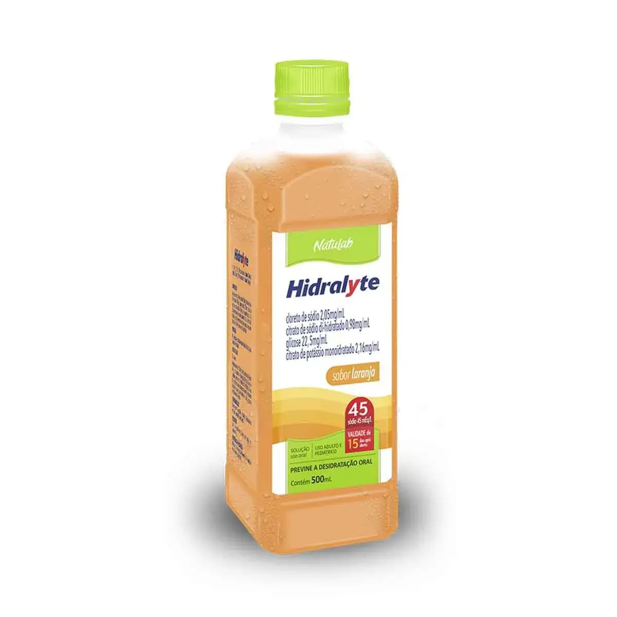 Hidralyte 45 Natulab Sabor Laranja 500ml