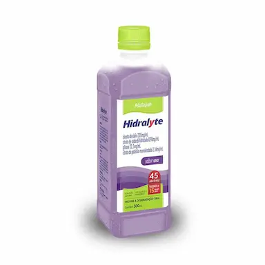 Hidralyte 45 Natulab Sabor Uva 500ml