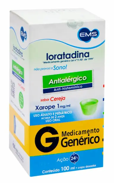 Loratadina 1mg Xarope 100ml EMS Genérico