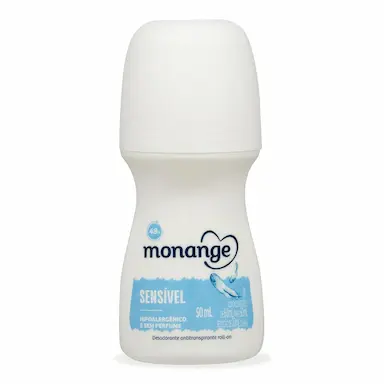 Desodorante Antitranspirante Monange Sensível Feminino Roll-on 50ml