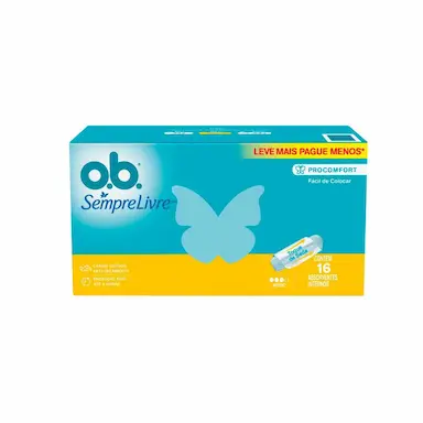 Absorvente Interno OB Sempre Livre  ProComfort Médio 16 unidades