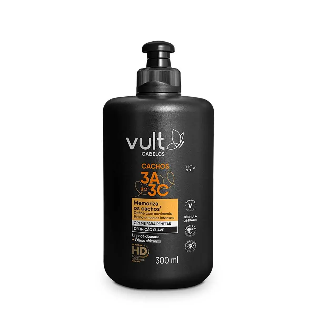 Creme para Pentear Vult Cabelos Cachos Definição Suave 300ml