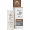 Protetor Solar Facial Episol Color Stick FPS 50 Médio 16g