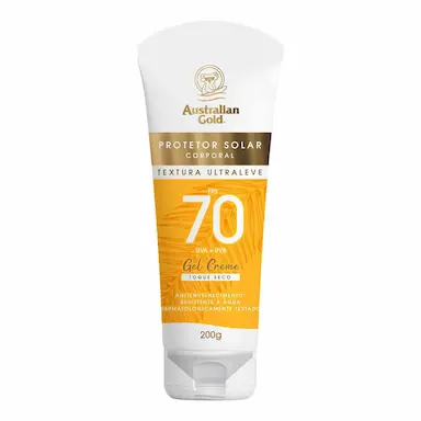 Protetor Solar Corporal Australian Gold Gel Creme FPS70 com 200g