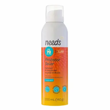 Protetor Solar Corporal Spray Aerossol Needs Solar FPS 70 200ml