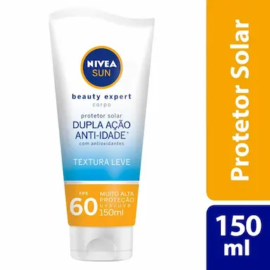 Protetor Solar Corporal Anti-Idade Nivea Sun Beauty Expert FPS 60 com 150g