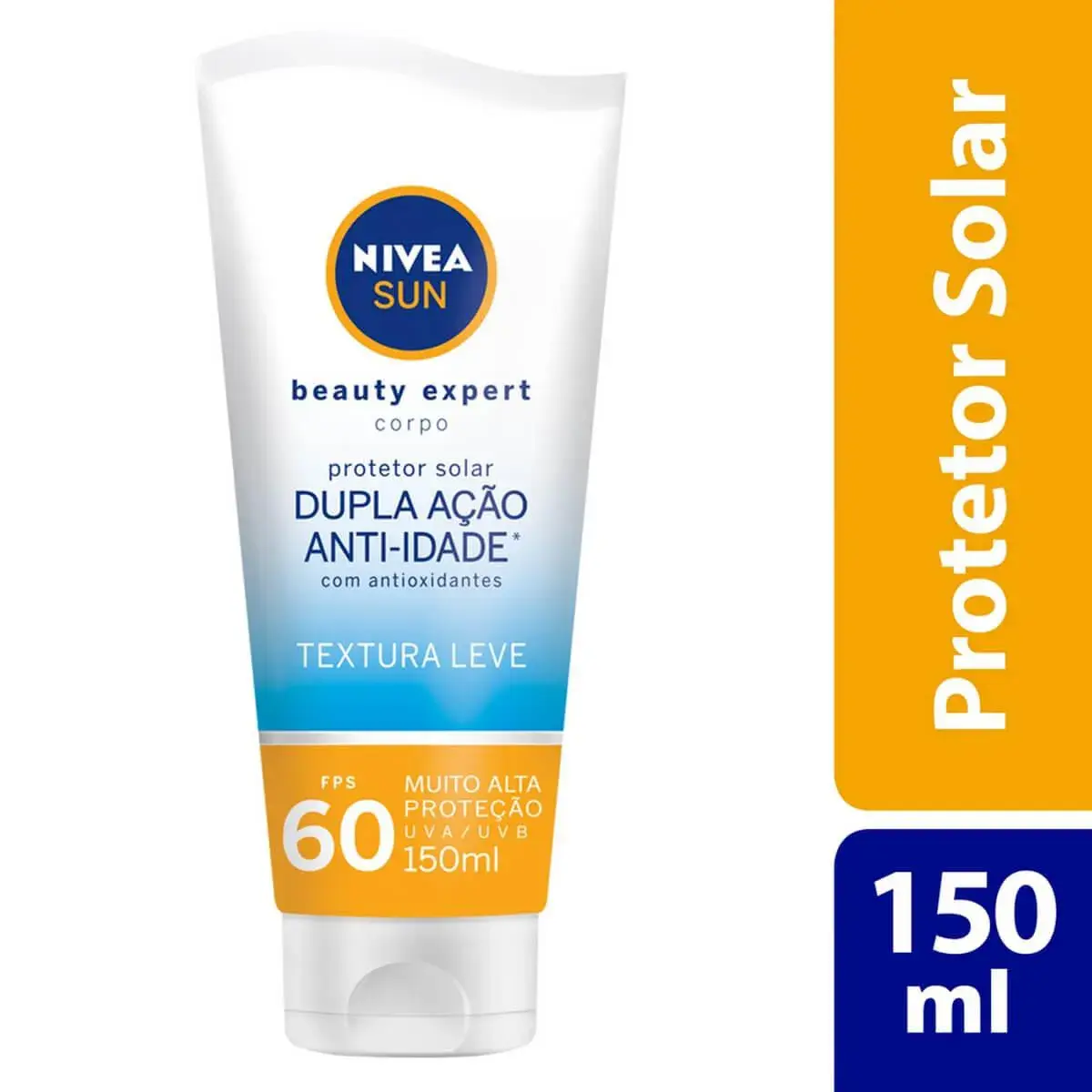 Protetor Solar Corporal Anti-Idade Nivea Sun Beauty Expert FPS 60 com 150g