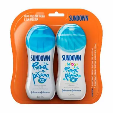 Kit Protetor Solar Corporal Sundown com 1 Protetor Infantil Kids FPS 30 com 120ml + 1 Protetor Adulto FPS 30 com 120ml