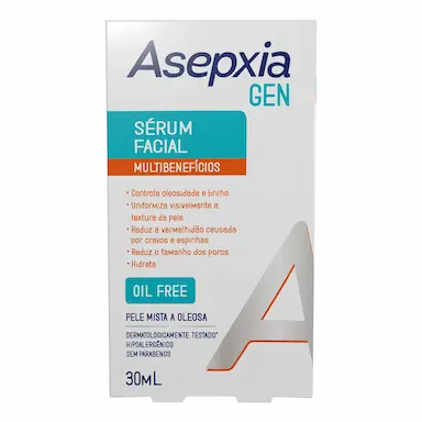 Sérum Corretor Facial Asepxia Gen para Pele Oleosa 30ml