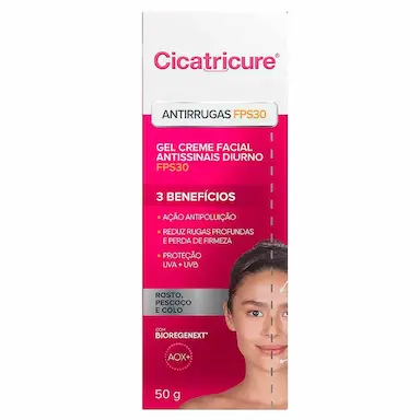 Gel Creme Antissinais Facial Cicatricure Diurno FPS 30 com 50g