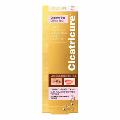 Creme Contorno Duo Olhos e Boca Cicatricure Gold Lift com 15g