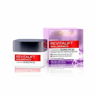 Creme Facial Anti-Idade L'Oréal Paris Revitalift Hialurônico Diurno FPS20 49g
