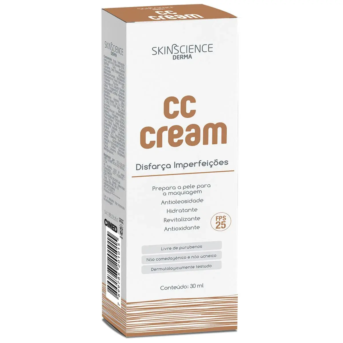 Creme Skinscience CC Cream Disfarça Imperfeições FPS 25 com 30ml