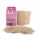 004 Teste Fita Lib para Seios 1 rolo 9cm x 5m + 5 pares Lib Pétalas