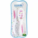 Kit Escova e Pente para Cabelo Soft Rosa