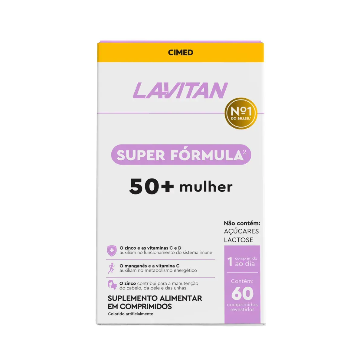 Polivitamínico Lavitan Super Fórmula 50+ Mulher 60 comprimidos