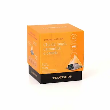 Tea Shop Camomilla Golden Chá Misto de Maçã 10 sachês
