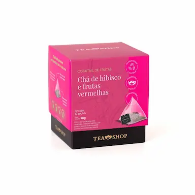 Tea Shop Cocktail de Frutas Chá Misto de Hibisco 10 sachês