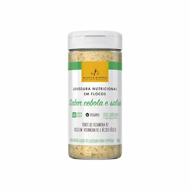 Levedura Nutricional em Flocos Bianca Simões Sabor Cebola e Salsa com 50g